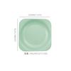 Plato Redondo de Paja de Trigo de 20 cm, Plato de Comida para el Hogar, Plato de Fruta de Moda, Plato de Desayuno, Plato de Bocadillos, Estilo Nórdico