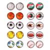 Pendientes de Acero Inoxidable con Vidrio de Gema de Tiempo Europeos y Americanos Pendientes Deportivos Personalizados Baloncesto Béisbol Sóftbol Voleibol Pendientes Simples
