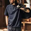 Nueva camiseta de manga corta para hombre, deportiva para exteriores, de seda helada, sensación fresca, de marca moderna de verano, cuello redondo, informal