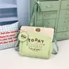 Bolsa de tutoría linda de dibujos animados estilo coreano para estudiantes, estudiantes de secundaria y preparatoria, alto valor estético, gran capacidad, bolso de mano casual