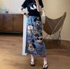Falda Miyake Largo Medio Ropa de Verano 2025 Nueva Llegada Serie Antigua Media Cintura Escalada Falda Plisada Falda Falda Media