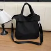 Nova Bolsa Transversal Casual Elegante e Simples para Estudantes, Bolsa Tote de Cor Sólida, Bolsa de Mão, Bolsa de Ombro Único para o Dia a Dia