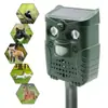 Repelente de Animais Popular Transfronteiriço Alimentado por Energia Solar, Dissuasor Ultrassônico para Gatos e Cachorros, Repelente de Pássaros e Insetos, Repelente de Animais Transfronteiriço Alimentado por Energia Solar