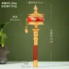 Aldea Tibetana Perla Dzi Manivela Rueda de Oración de Cuero Rojo Estilo Tibetano Hogar Portátil Cilindro Giratorio Barril Dorado Giratorio Adorno