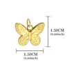 Europa y Estados Unidos Moda DIY Estrella de mar Amor Sol Colgante Accesorios Acero inoxidable Recubrimiento al vacío de horno Color oro de 18 quilates