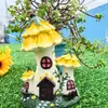 Ornamentos para Jardim e Pátio em Forma de Cogumelo para Casa, Artesanato de Conto de Fadas, Escultura de Planta, Decorações para Sala de Estar