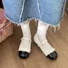 Zapatos Mary Jane Versátiles de Estilo Francés con Aumento Oculto de Altura, Adecuados para Uso en Exteriores, Zapatos de Solos Bajos Retro con Lazo, Novedad Primavera 2025