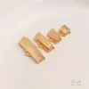 Broche de Cobre Chapado en Oro de 14 Quilates con Baño de Oro Real para Acabado Hecho a Mano DIY, Accesorios de Joyería Broche para Cinta