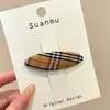 Pinza para el Cabello Melaleuca Otoño e Invierno para Mujer Lazo Estampado Leopardo Exquisita Pinza BB Accesorios para el Cabello Nuevo Estilo 2026 Pinza de Pato de Punto Versátil