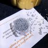 Contas Coloridas Sólidas de Bolha Coloridas Bola Barulhenta de Metal Cola Bola Artesanal Material de Enchimento DIY Pacote Acessórios Decorativos de Pinça