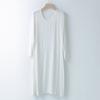 Camisón de Modal para Mujer, Delgado, Base, Manga Larga, Vestido de Primavera y Verano, Holgado, Talla Grande, Pijama, Ropa de Casa, Vestido Base