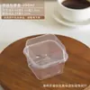 Caixa Pequena para Doces Caixa para Embalagem de Cupcake de Farelo de Leite de Soja Caixa Quadrada Transparente Descartável Caixa para Levar Mousse Mille-feuille Sobremesa