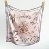 Bufanda de Seda de Mora Versátil Estilo Francés Romántico de Lunares para Mujer, Bufanda Cuadrada de Satén de Seda de 70 cm, Bufanda de Cuello para Primavera y Verano, Bufanda de Seda de Lunares