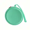 Porta-moedas Redondo Portátil de Silicone, Personalizável, Bolsa Portátil para Armazenamento de Cabos de Dados e Fones de Ouvido, Mini Bolsa Fofa para Joias