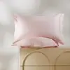 Funda de almohada de algodón puro de alta densidad, 100 hilos, con bordes anchos, funda de almohada de satén de algodón de fibra larga de lujo ligero, funda de almohada 100% algodón, pieza individual