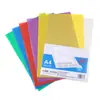 Clip para Hojas Individuales A4 Carpeta en Forma de L Carpeta Multifuncional para Documentos Carpeta Transparente para Exámenes Bolsa de Plástico para Documentos Portatarjetas Transfronterizo