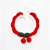 Conjunto tejido popular transfronterizo para gato mascota, sombrero, disfraz de fiesta para perro, decoración de primer cumpleaños para cachorro, babero