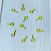 Tornillos de Ojo de Oveja Pintados de Colores de 8/10 mm, Ganchos de Tornillo Redondos, Colgantes de Muñeca de Cuentas Hechos a Mano, Tornillos de Cuerno de Oveja