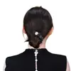 Goma para el pelo de perlas florales estilo coreano para mujer, accesorio para el pelo moderno de alta gama, goma elástica para el pelo de alta elasticidad