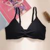 Ropa interior sexy de verano para chica, con hilo de seda fina, para la espalda y el pecho, con cinturón ligero anti-correr y almohadilla para el pecho.