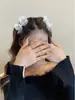 2024 Nuevo Estilo Malla Lazo Pinza de Agarre Linda Estilo Japonés Cabello Roto Pinza Lateral Pinza para Flequillo de Niña Accesorios para el Cabello Rojos