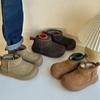 Botas de Neve Infantis 2025 Novo Estilo de Inverno Botas de Algodão Masculinas e Femininas para Bebê Botas Quentes com Forro de Lã Sapatos de Algodão Grandes Botas Curtas Engrossadas para Crianças