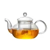 Tetera de Vidrio Juego de Té Juego de Teteras Hervidor para Hervir Té Negro Hervidor Resistente al Calor de Alto Borosilicato para Hervir Té