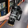 Caneca de café térmica Lírio-do-vale, aço inoxidável 316, elegante e leve, adequada para mulheres, copo de dupla finalidade, garrafa de água portátil com alça