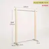 Perchero de pie de acero inoxidable plateado cepillado, Perchero de pared, Perchero para tienda de ropa de hombre y mujer, Colgador para tienda de ropa