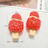 Espetinhos de Frutas Simuladas Sorvete Cremoso Picolé Acessórios de Resina Cola Cremosa Acessórios de Cabelo DIY Copo de Água Fivela de Sapato Decoração Pingente Atacado
