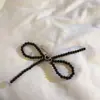 Colgante de clip con lazo de color sólido de aspecto elegante para teléfono móvil, cadena de pulsera corta, funda para cámara ccd, funda para auriculares