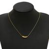 Colar Minimalista de Aço Titânio Berinjela Feminino Ins Design de Nicho Sentido de Design Acessórios Personalizados Corrente de Clavícula Estilo Frio Médio para o Verão