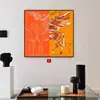 Pinturas de Pared de Lujo Personalizadas para Sala de Estar y Comedor, Arte de Pared de Hotel de Alta Gama, Pinturas para Vestíbulo, Arte de Pared para Dormitorio