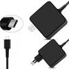 Cable de alimentación de carga rápida cuadrado tipo C, cargador PD, adaptador de corriente de 65 W, cargador para portátil, puerto USB-C