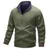 Jaqueta Transfronteiriça para Homens, Novo Estilo Primavera e Outono, Jaqueta Casual Reversível com Gola Alta, Roupa Externa da Moda para Jovens, Modelo Tk