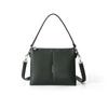 Bolso Grande Transfronterizo Cruzado para Mujer Bolso de Hombro Versátil Puleather Cuadrado de Tres Capas con Cremallera Bolso de Axila Bolso de Mano