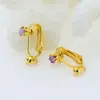 Novos Brincos de Zircônia da Moda Sem Furos na Orelha, Conversores de Clipe, Acessórios de Joias DIY de Alta Qualidade, Indolor e Sem Necessidade de Piercings