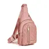 Nova Bolsa de Peito Simples para Mulheres, Bolsa de Ombro Bordada em Losango Elegante e Versátil, Bolsa Transversal Multicamadas Versátil para Uso Diário ao Ar Livre