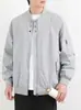Nueva Chaqueta de Vuelo con Cuello Alto y Cremallera Estilo Americano para Hombre, Chaqueta de Trabajo Moderna y Elegante para Primavera y Otoño