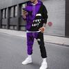 2023 comercio exterior 3D digital XX cara sonriente estampado traje sudadera estampado ropa deportiva para hombre
