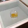 Niebla Morada Humosa~Anillo Abierto de Circonita Cúbica Brillante, Anillo de Dedo Índice de Gama Alta Nicho, Joyería Elegante de Estilo Femenino