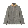 Blazer Feminino 2026 Verão Nova Moda Versátil Slim-Fit Gola Alta Slim-Fit em Estilo Europeu e Americano, Cor da Foto
