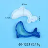 Molde de Resina DIY Serie Animales Marinos Molde de Silicona con Arena Movediza Colgante para Llavero Adorno Molde de Estrella de Mar