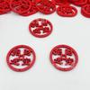 Palabras de Bendición de Madera Colgante Bendición Chip de Madera Ping An Rojo Grande Accesorios Hechos a Mano DIY Decoración de Boda Colgante de Madera