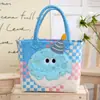 Bolsa de Cesta de Verduras de Dibujos Animados Linda, Bolsa de Compras Tejida Colorida de Gran Capacidad, Bolsa de Plástico Versátil para Llevar en la Mano para Mujeres que Van al Trabajo