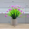 Planta de Simulación Flor Falsa de Plástico 7 Ramas Camelia Gympani Flor de Pasto de Primavera Aciano Hotel Adornos Decoración del Hogar