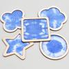 Colgante tie-dye traje con tinte azul jardín de infantes padre-hijo manualidad batik lienzo en blanco manualidades DIY paquete de materiales de pigmento tie-dye