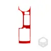 Adecuado para Nissan 350z panel de instrumentos de marcha botón del volante elevador salida de aire fibra de carbono roja