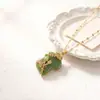 Colar Trendy de Aço Titânio Estilo Coreano para Mulheres, Corrente de Clavícula Colorida de Alta Qualidade e Duradoura, Fornecimento Direto da Fábrica Original a Preço Especial
