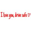 Pegatina de Espejo Drivesafe TeQuiero Pegatina Reflectante de Advertencia para Conducción Segura Pegatina para Puerta de Coche Pegatina para Coche